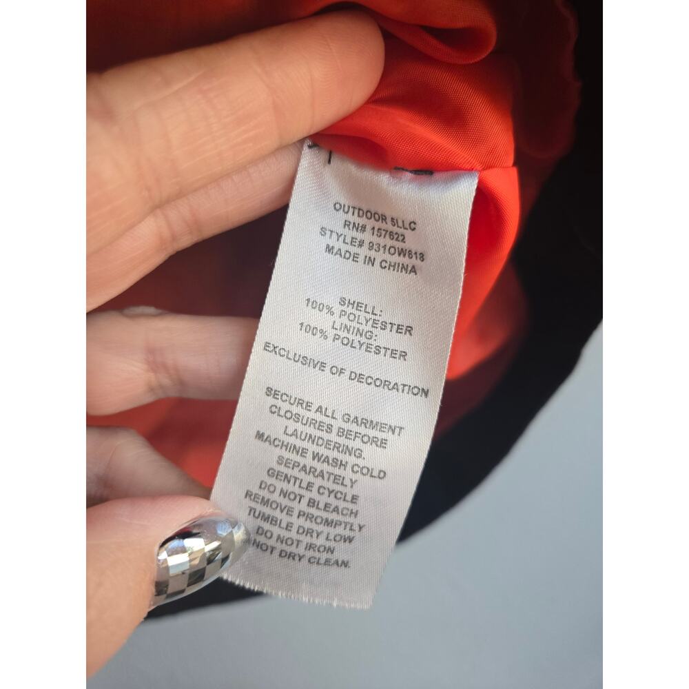 Eddie‎ Bauer Kids Colorblock Hooded Windbreaker Jacket Olive Black S 7/8 - Picture 5 of 8